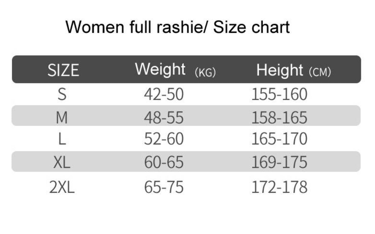 Women’s full length rashie