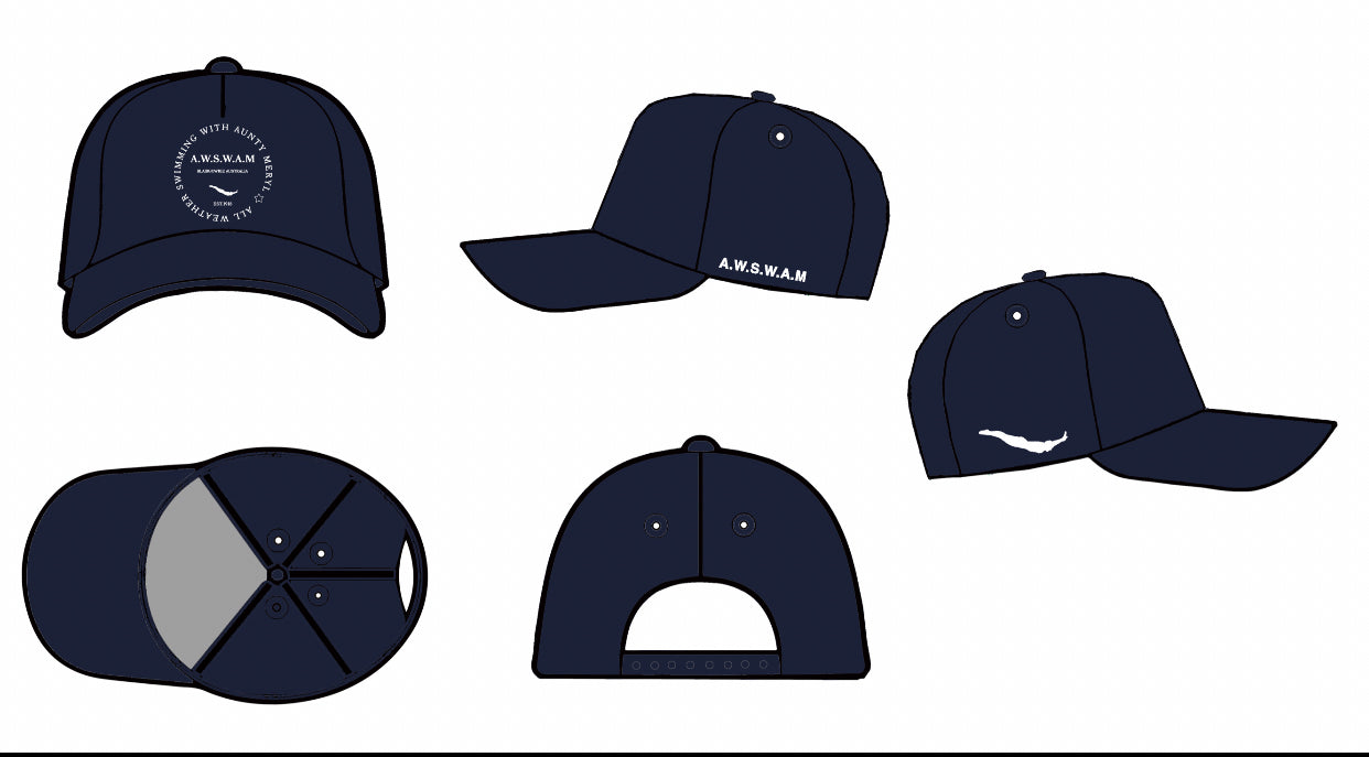 Baseball caps with woven logo